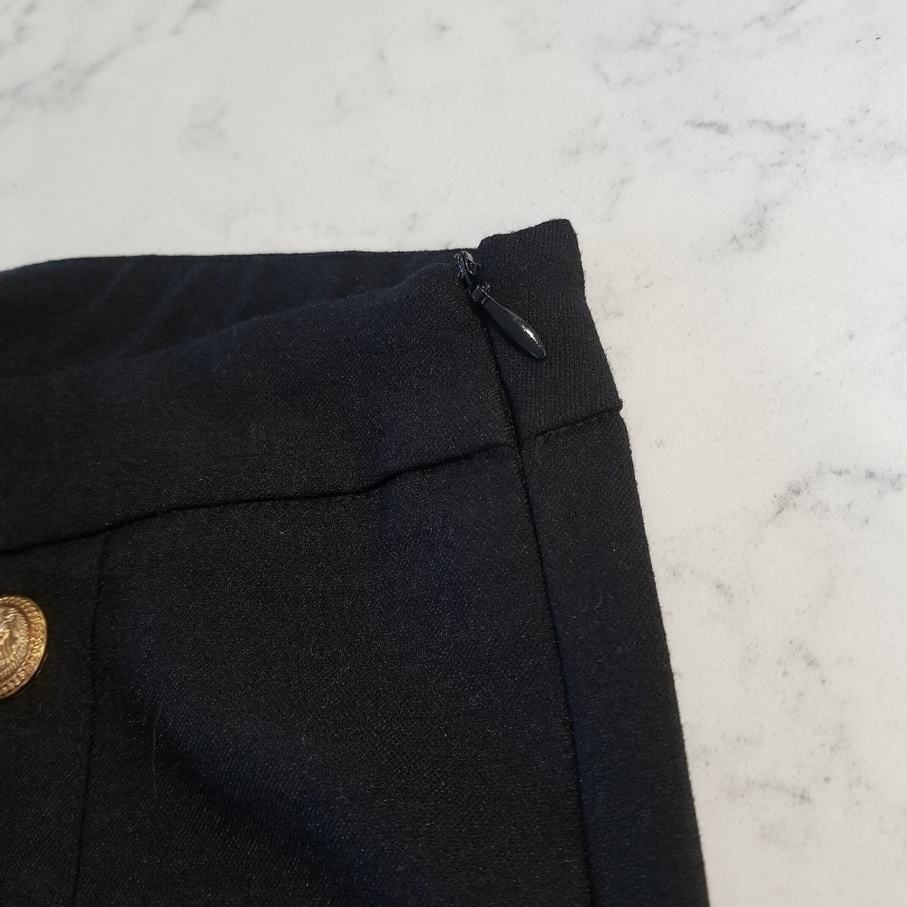 👖M-2 BLACK WIDE LEG BLACK DRESS PANTS - Picture 10 of 13